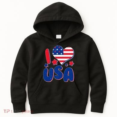 I Heart USA Kids Hoodie