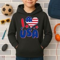 I Heart USA Kids Hoodie thumb 2