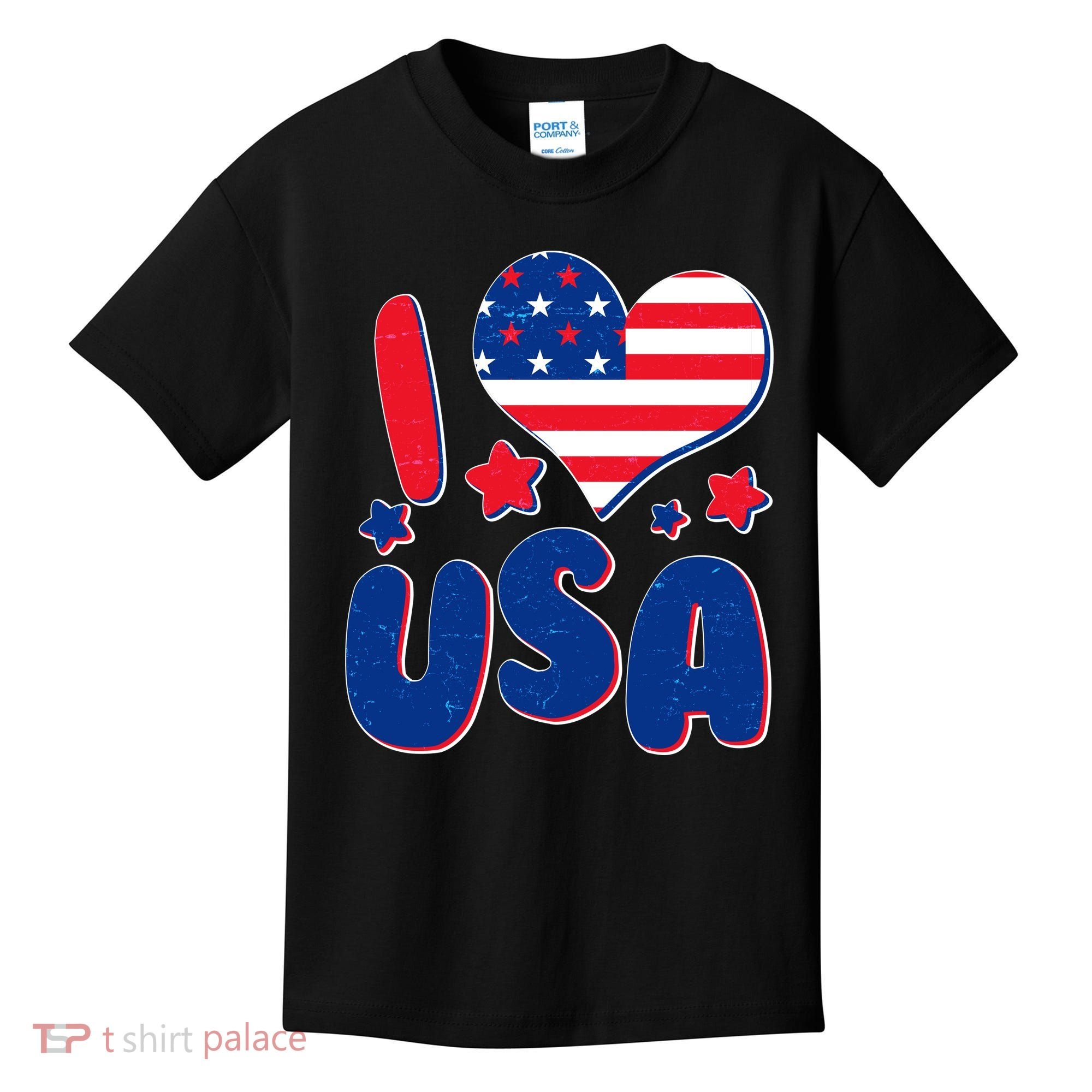 I Heart USA Kids T-Shirt