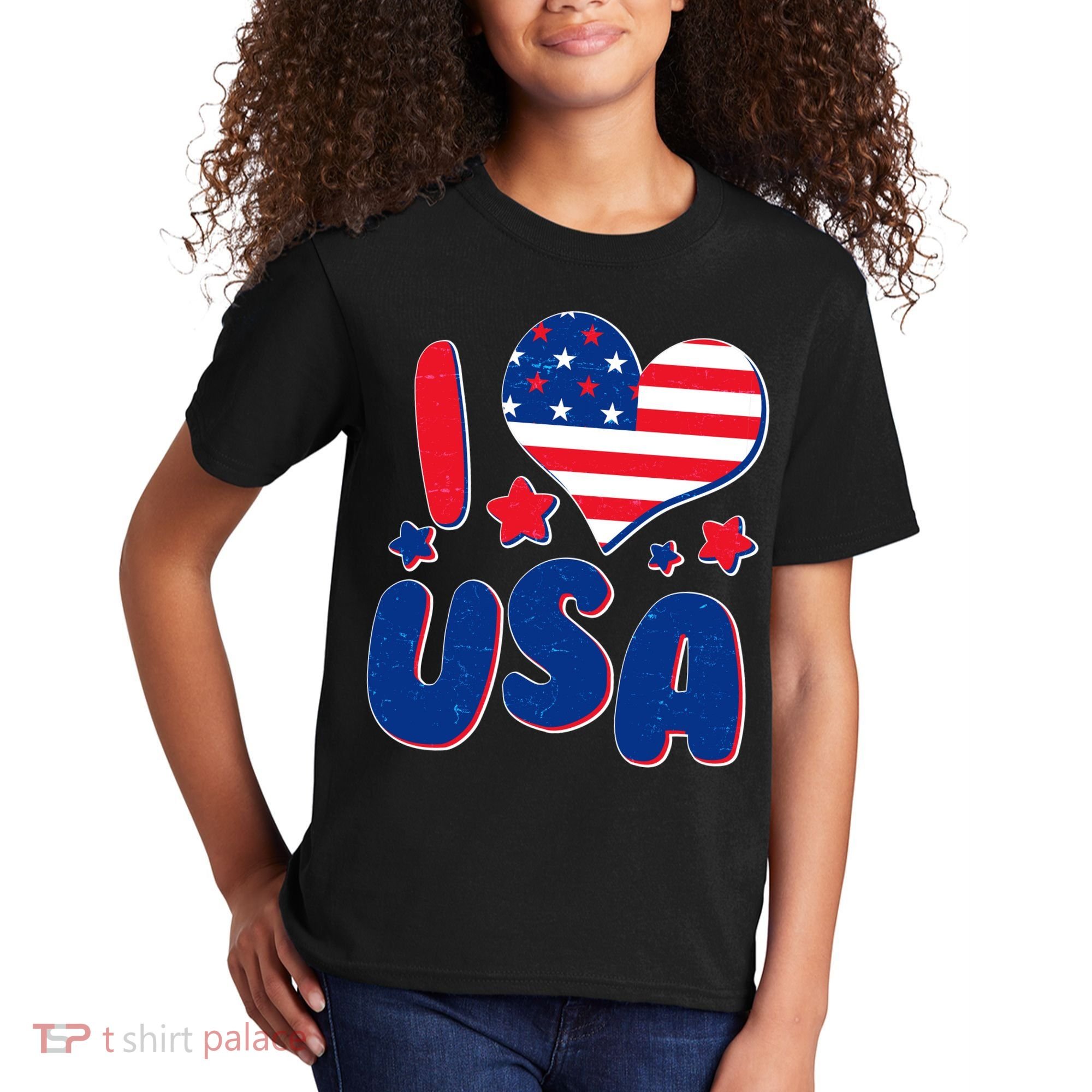 I Heart USA Kids T-Shirt