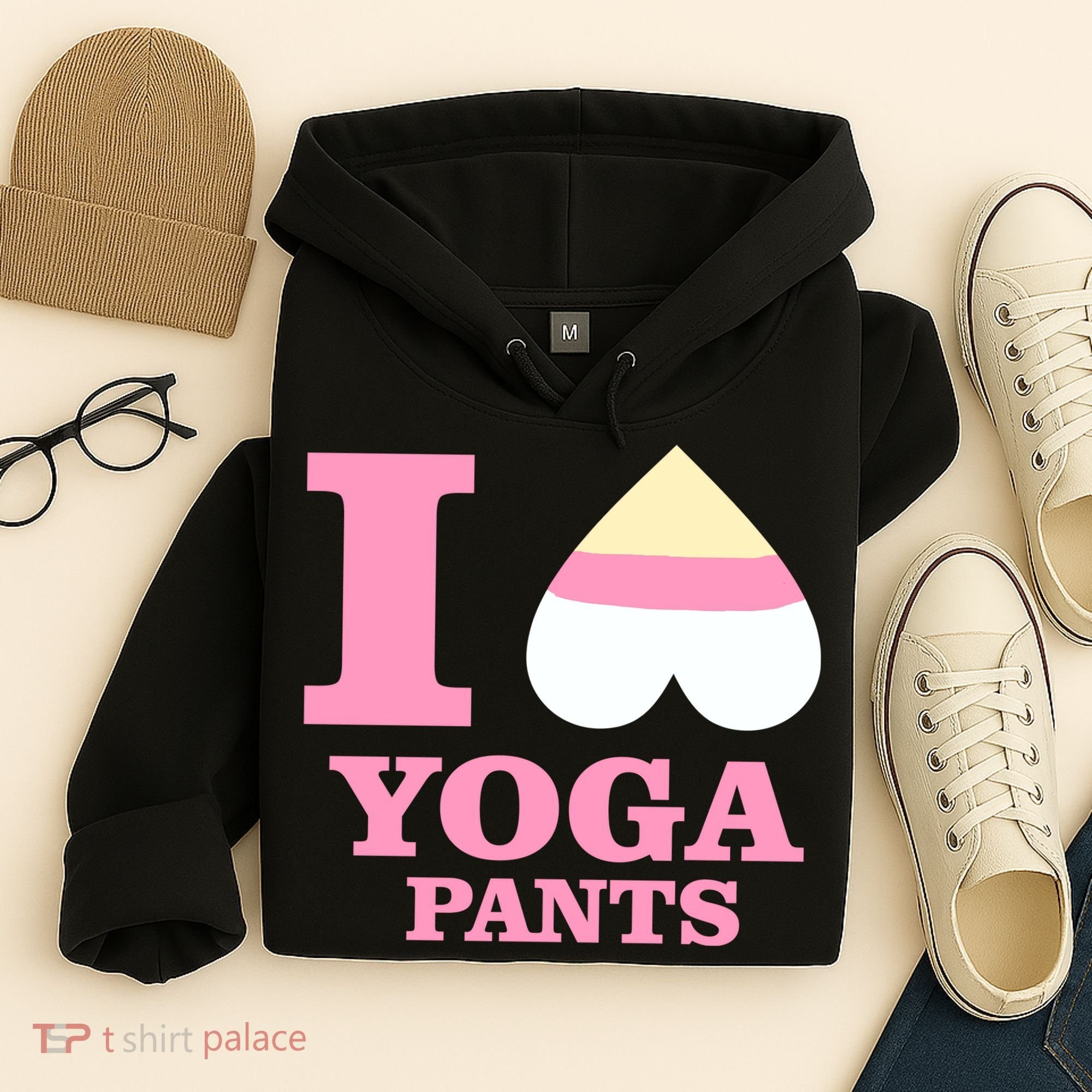 I Heart Yoga Pants Hoodie