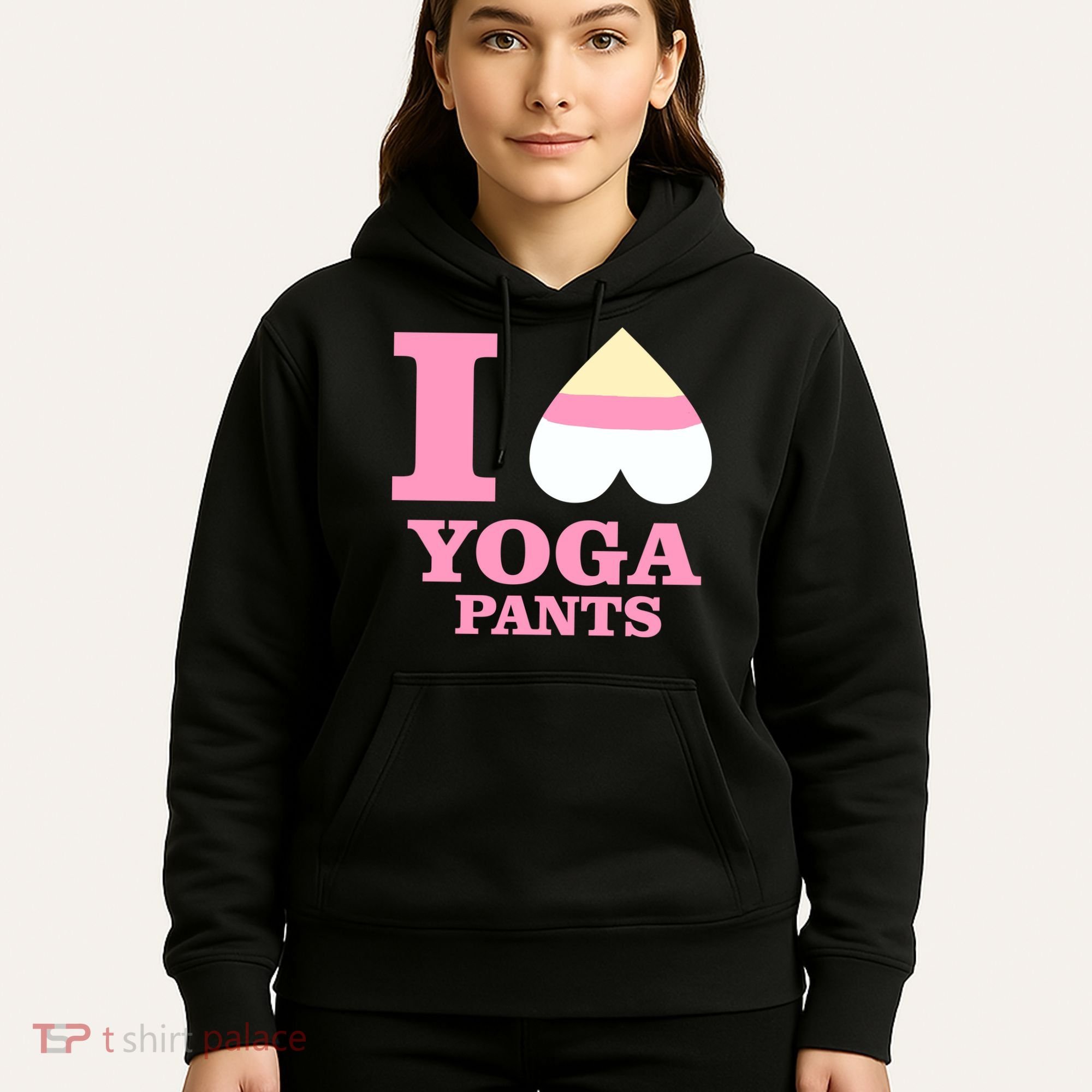 I Heart Yoga Pants Hoodie