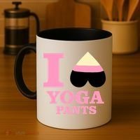 I Heart Yoga Pants Coffee Mug thumb 4