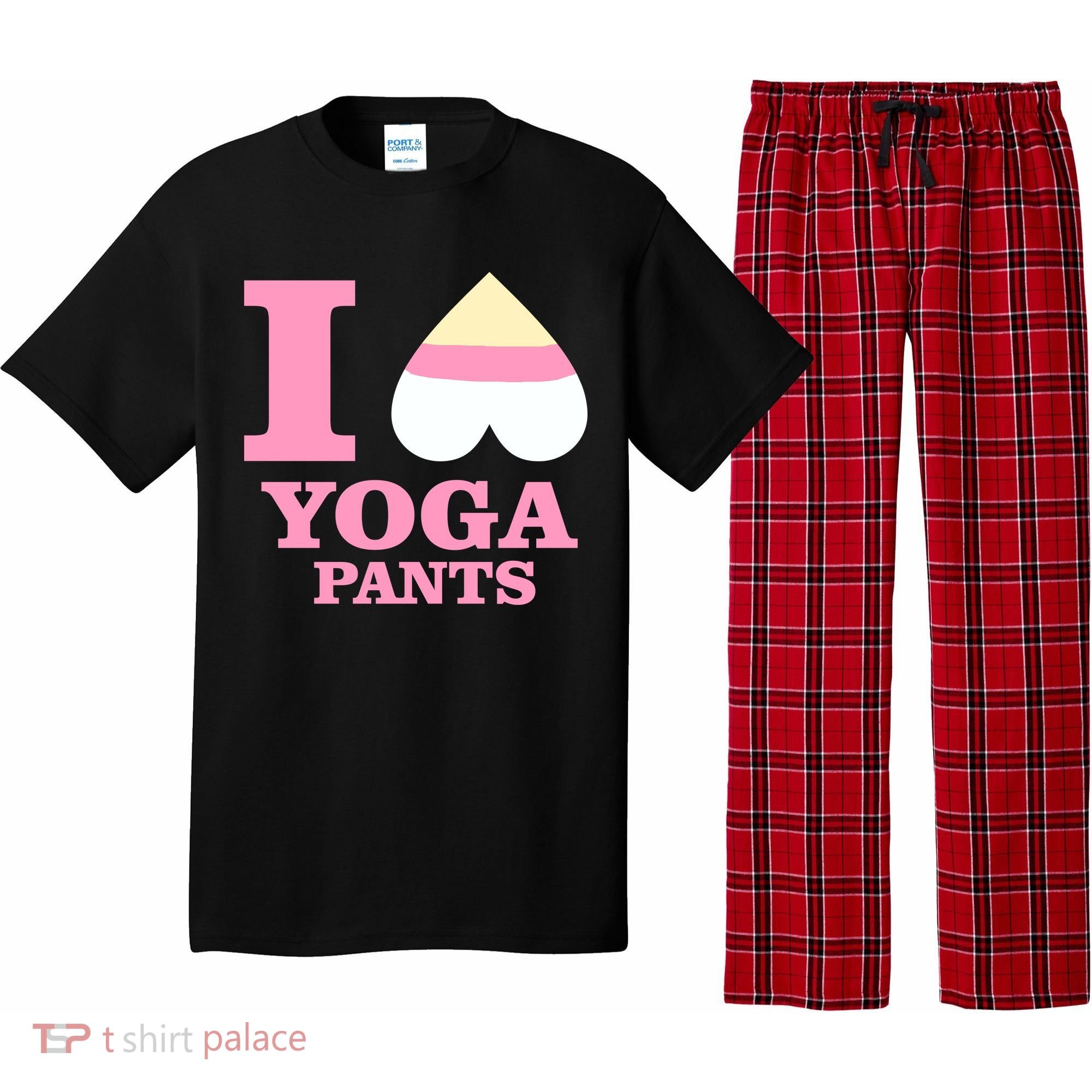 I Heart Yoga Pants Pajama Set