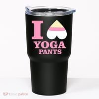 I Heart Yoga Pants Tumbler thumb 0