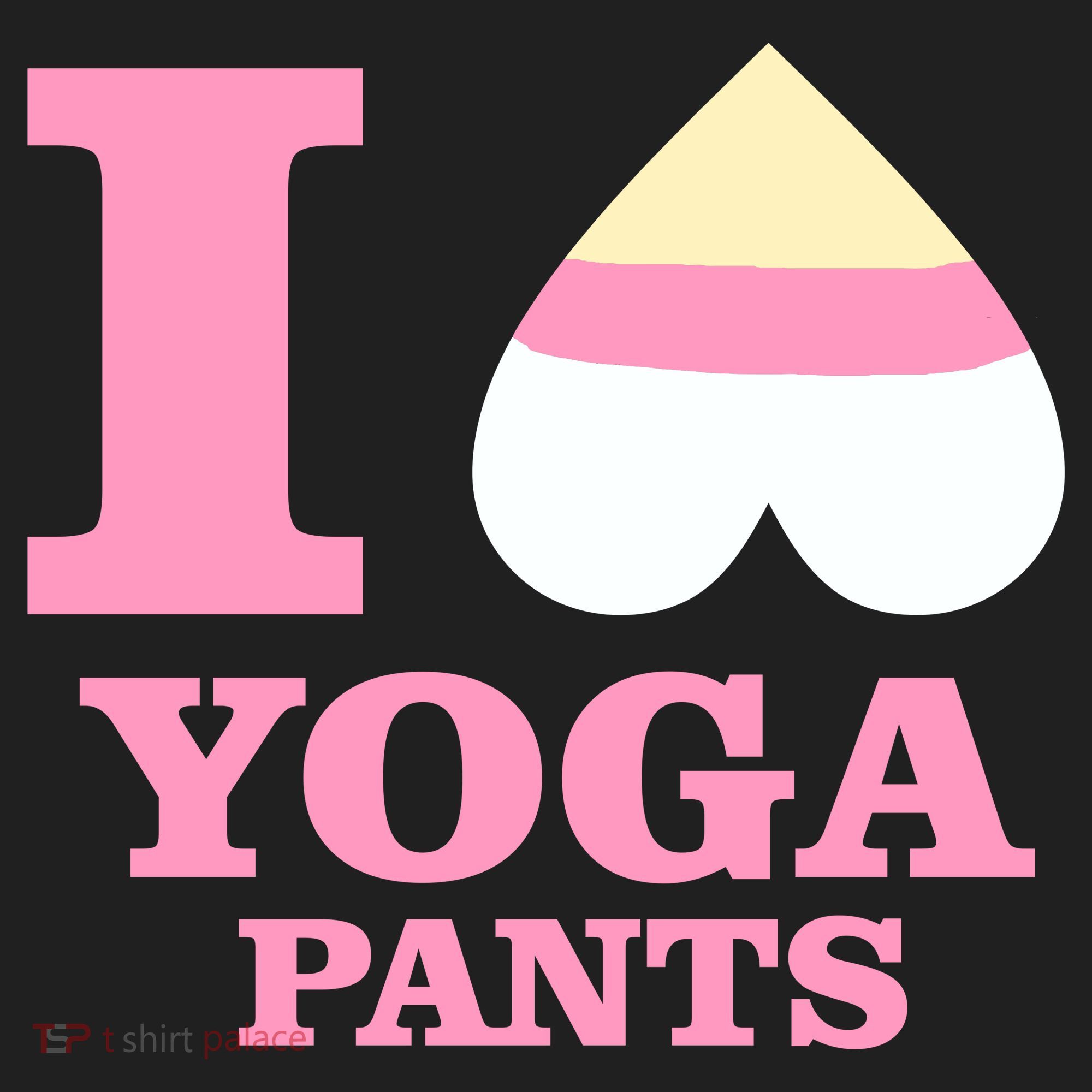 I Heart Yoga Pants Golf Towel