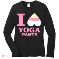 I Heart Yoga Pants Women's Long Sleeve Shirt thumb 0