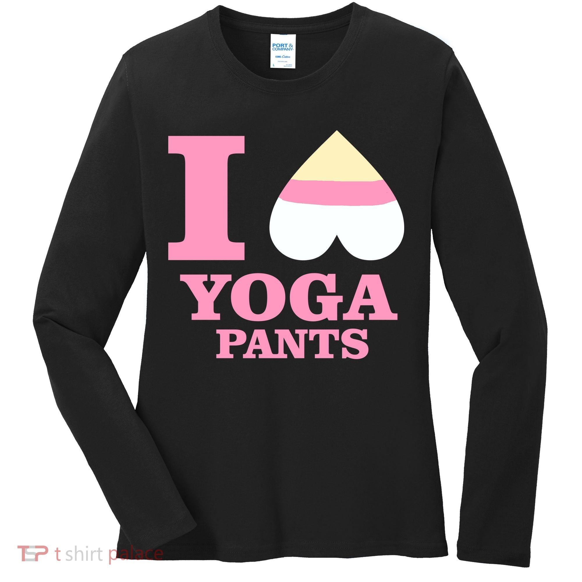 I Heart Yoga Pants Women's Long Sleeve Shirt
