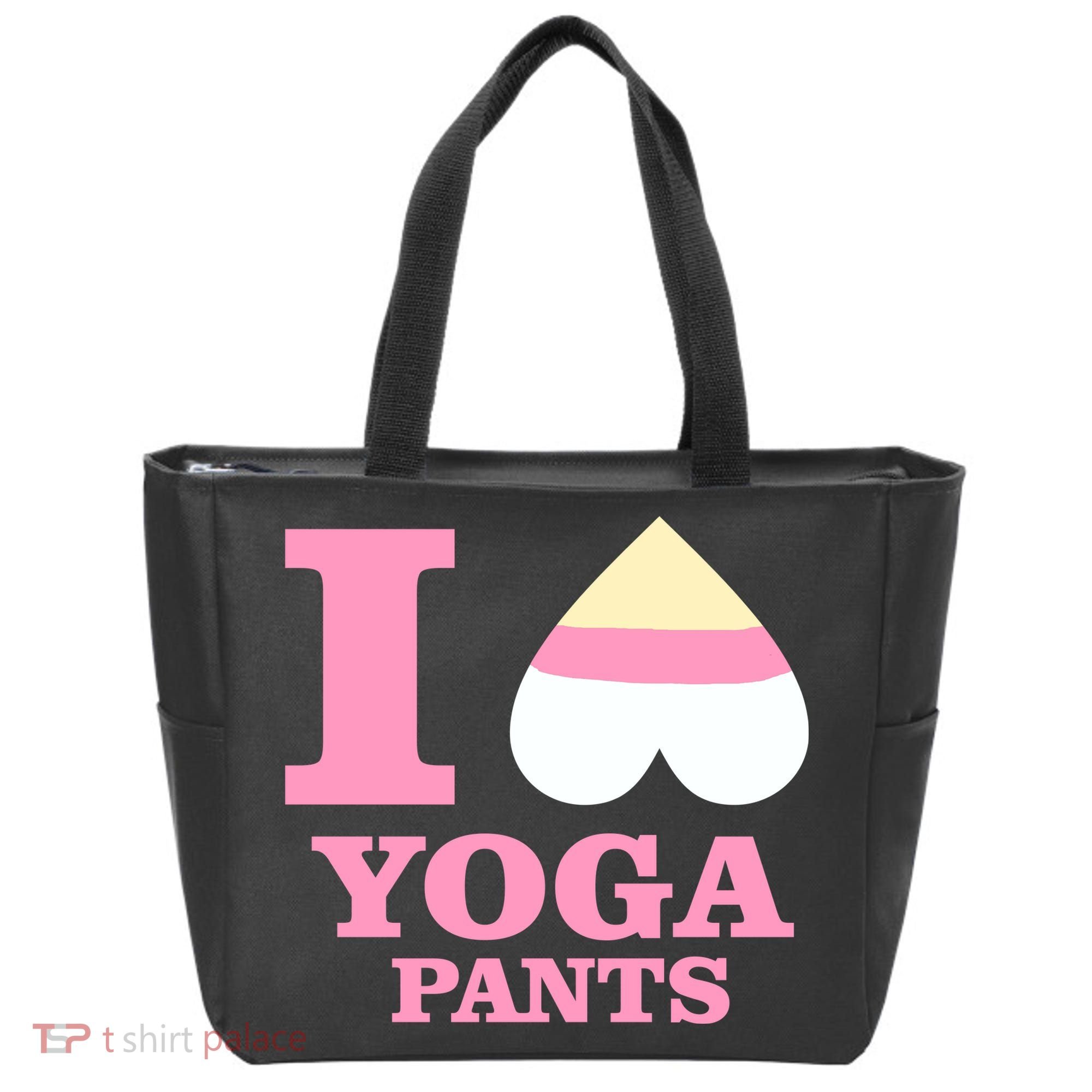 I Heart Yoga Pants Tote Bag