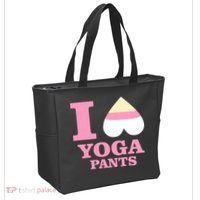 I Heart Yoga Pants Tote Bag thumb 2