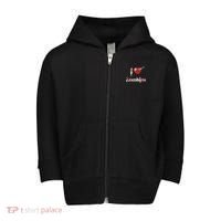 I Heart Zombies Toddler Zip Fleece Hoodie thumb 0