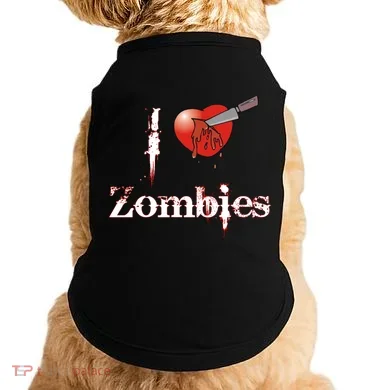 I Heart Zombies Doggie Tank