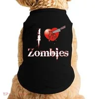 I Heart Zombies Doggie Tank thumb 0