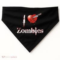 I Heart Zombies USA-Made Doggie Bandana thumb 0