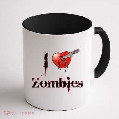 I Heart Zombies Coffee Mug back