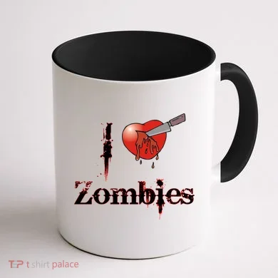 I Heart Zombies Coffee Mug back