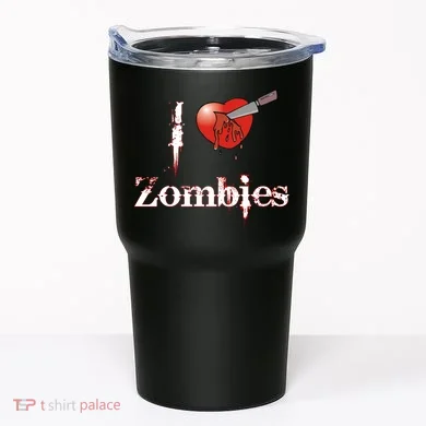 I Heart Zombies Tumbler