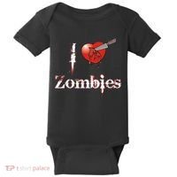 I Heart Zombies Baby Bodysuit thumb 0