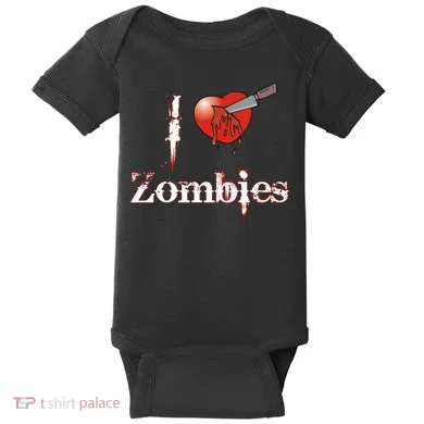 I Heart Zombies Baby Bodysuit