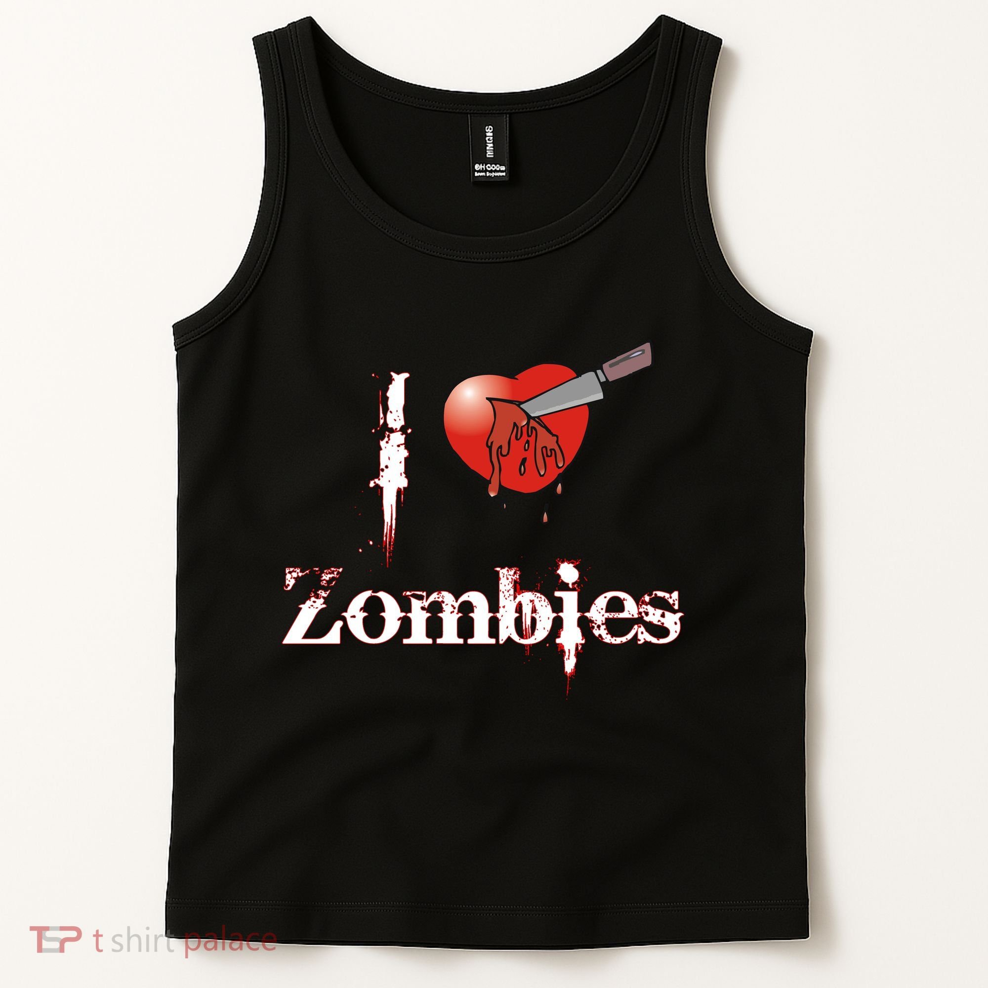 I Heart Zombies Tank Top