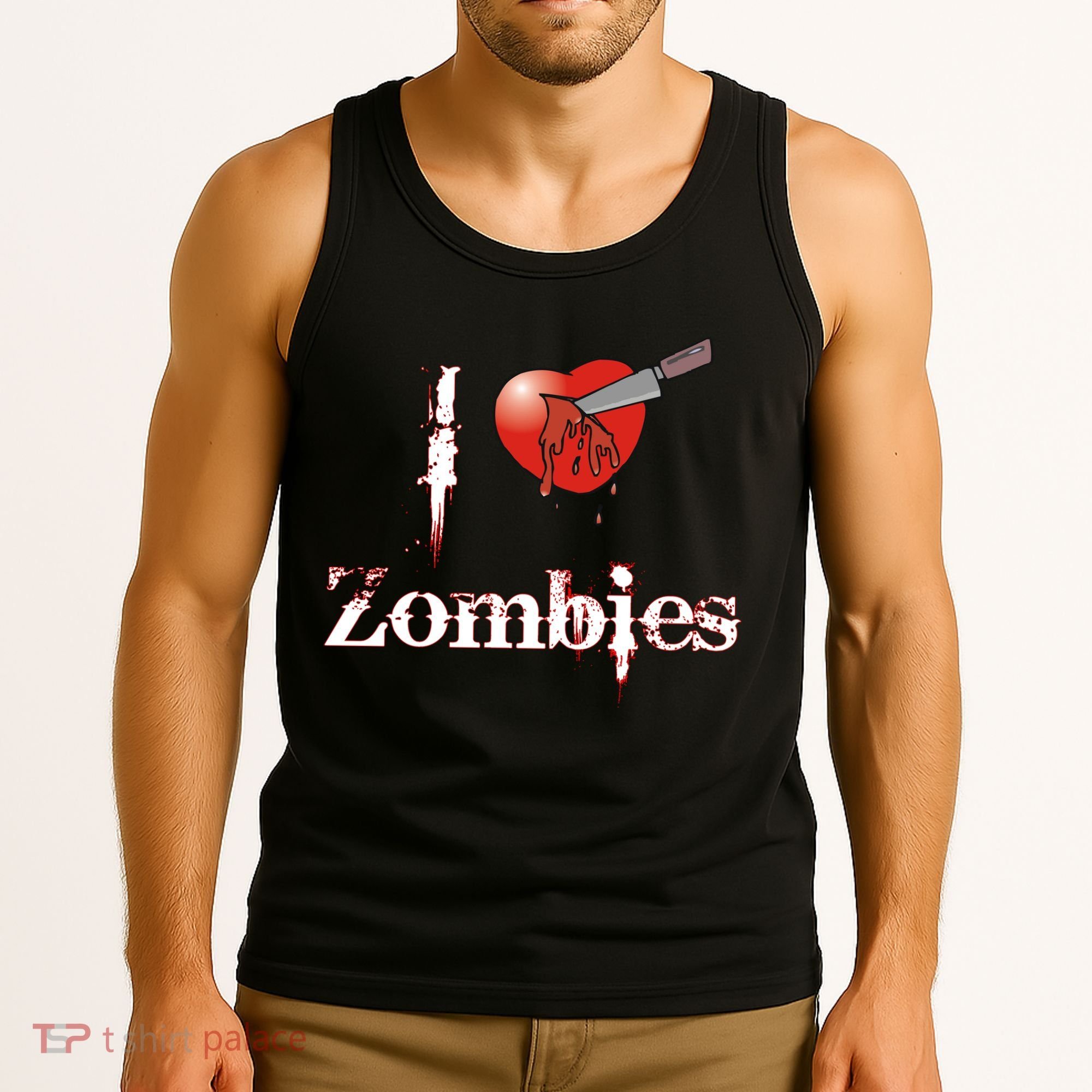 I Heart Zombies Tank Top