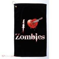 I Heart Zombies Golf Towel thumb 0