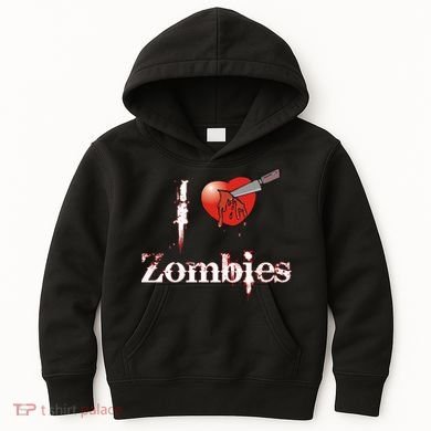 I Heart Zombies Kids Hoodie