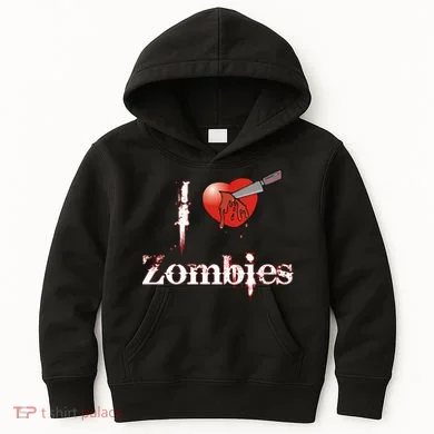I Heart Zombies Kids Hoodie