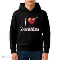 I Heart Zombies Kids Hoodie thumb 4
