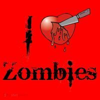 I Heart Zombies Santa Hat thumb 1