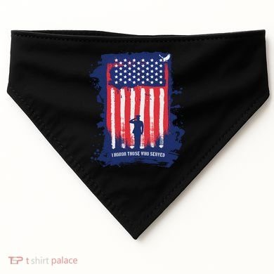 I Honor Those Who Served USA-Made Doggie Bandana