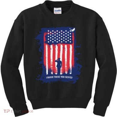 I Honor Those Who Served Kids Sweatshirt
