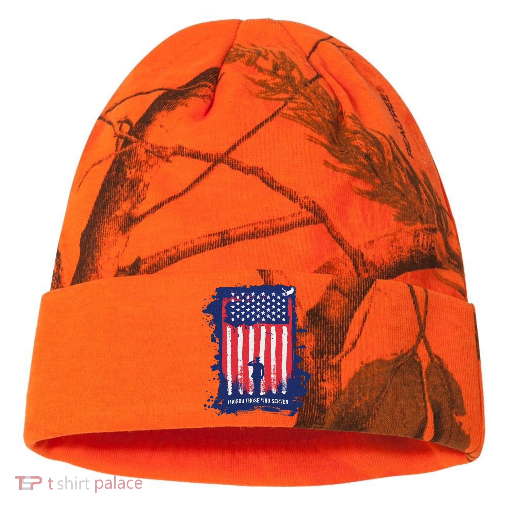 I Honor Those Who Served Kati Licensed 12" Camo Cuffed Beanie