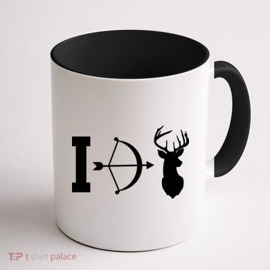 I Hunt Deer Coffee Mug back