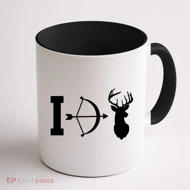 I Hunt Deer Coffee Mug back