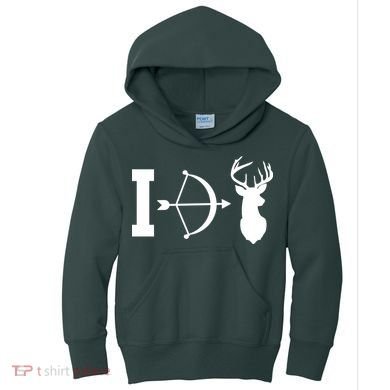 I Hunt Deer Kids Hoodie
