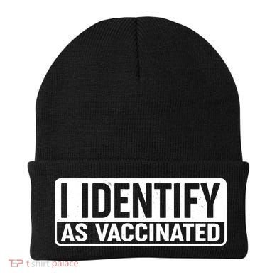 I Identify As Vaccinated Beanie
