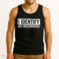 I Identify As Vaccinated Tank Top thumb 3