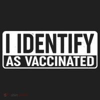 I Identify As Vaccinated Golf Towel thumb 3