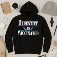 I Identify As Vaccinated Pro Vaccine Hoodie thumb 3