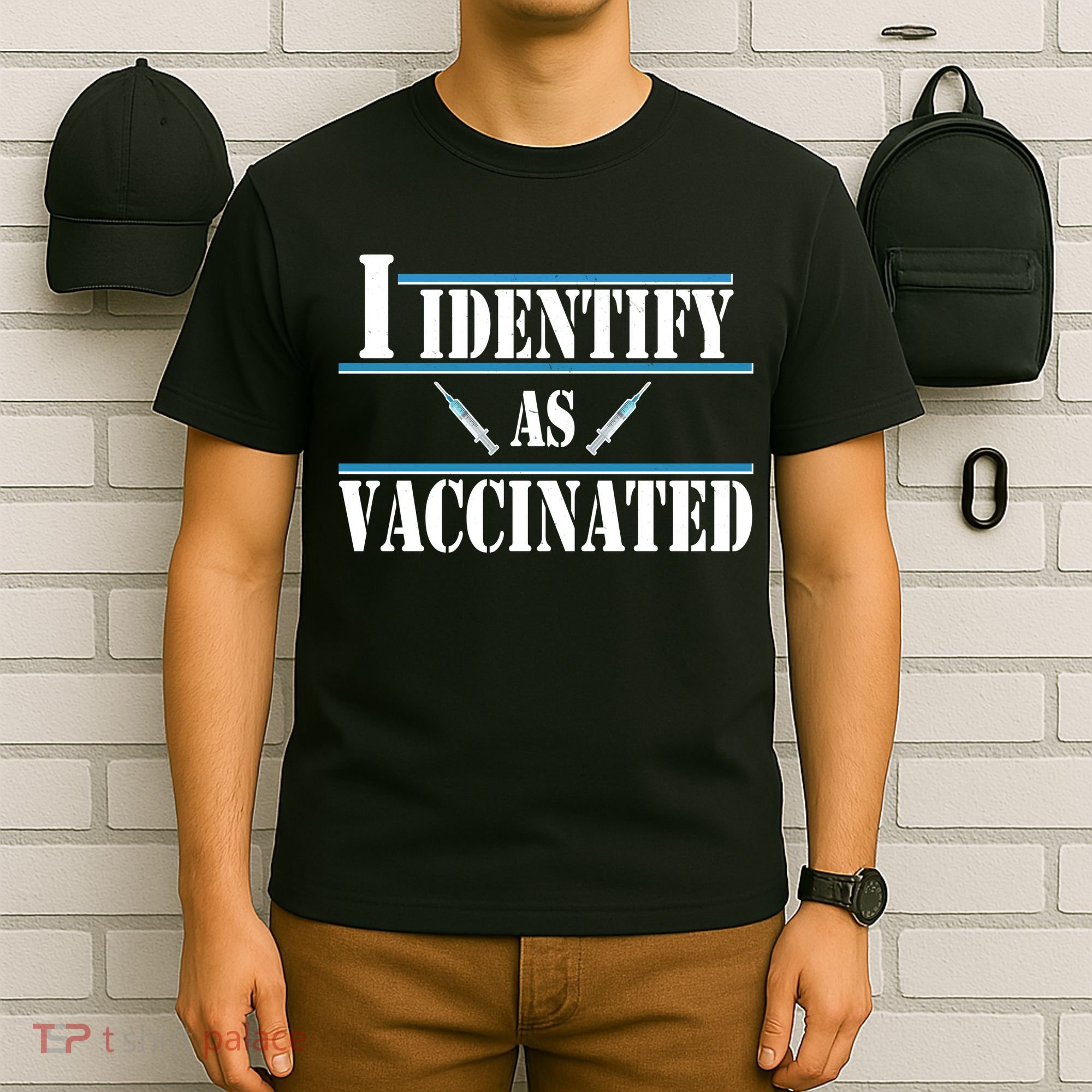 I Identify As Vaccinated Pro Vaccine T-Shirt