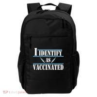 I Identify As Vaccinated Pro Vaccine Backpack thumb 0