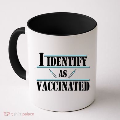 I Identify As Vaccinated Pro Vaccine Coffee Mug