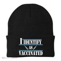 I Identify As Vaccinated Pro Vaccine Beanie thumb 0