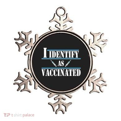 I Identify As Vaccinated Pro Vaccine Ornament