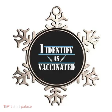 I Identify As Vaccinated Pro Vaccine Ornament
