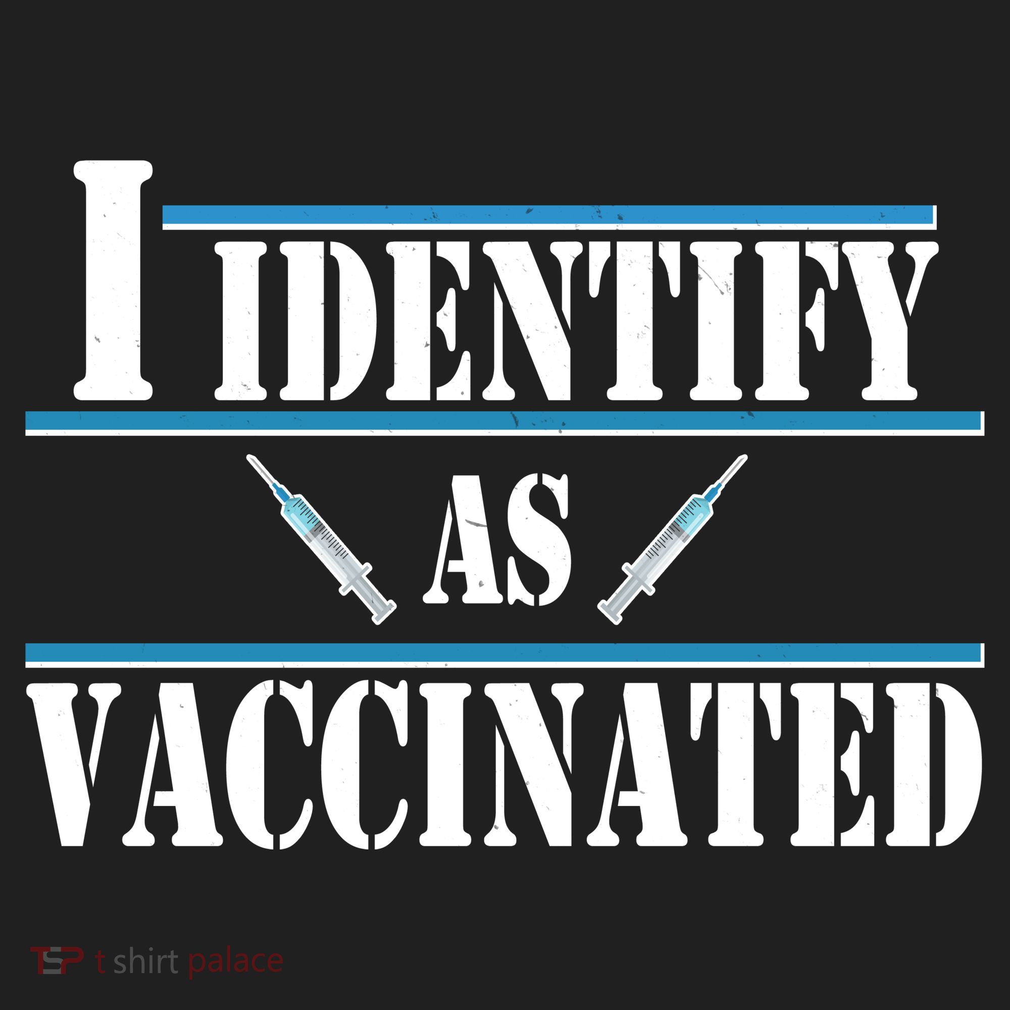 I Identify As Vaccinated Pro Vaccine Golf Towel