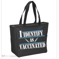 I Identify As Vaccinated Pro Vaccine Tote Bag thumb 2