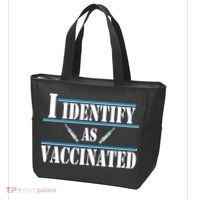 I Identify As Vaccinated Pro Vaccine Tote Bag thumb 3