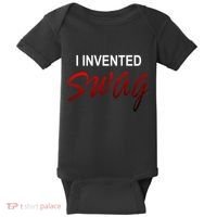 I Invented Swag Baby Bodysuit thumb 0